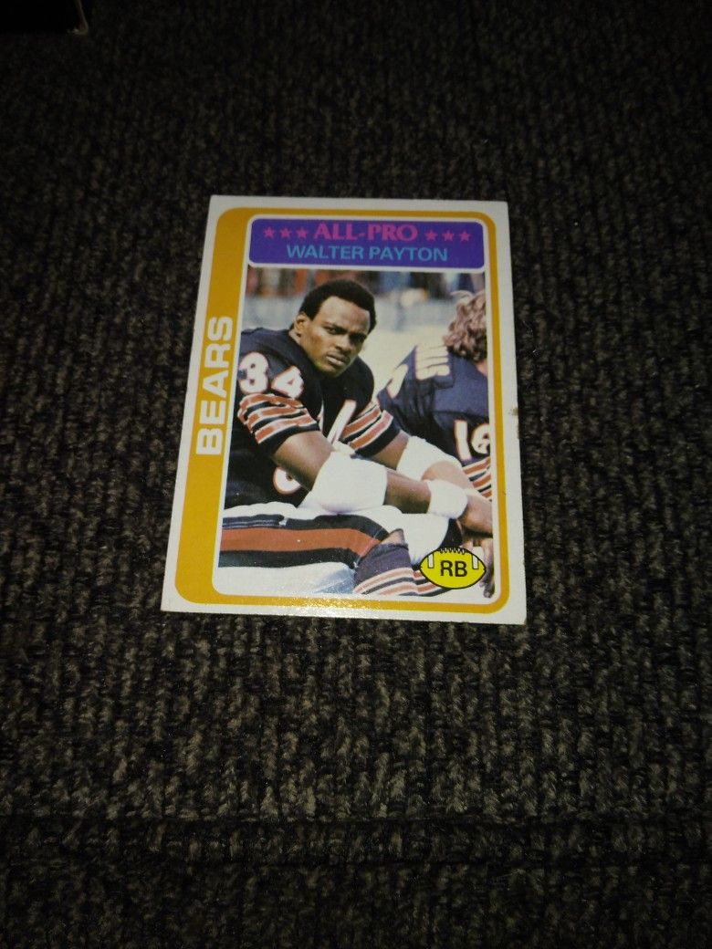 Walter Payton 1978 Card # 200