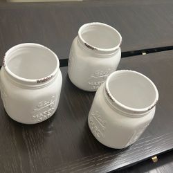 Farmhouse-Style Mason Jar Canisters – Set of 3