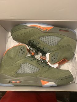 Olive Green Jordan 5s