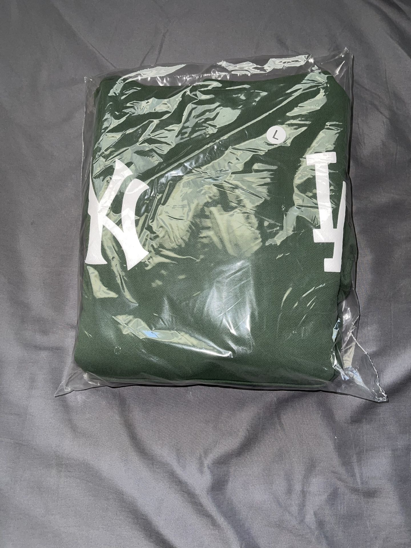 Dark Green NY * LA Hoodie Size L