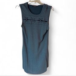 Blue Dress With Hoodie