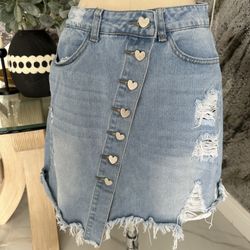 Denim Skirt Size M