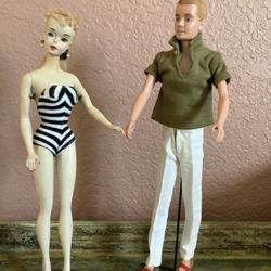 1959 Barbie Doll #3 and Ken Doll ~ Rare 