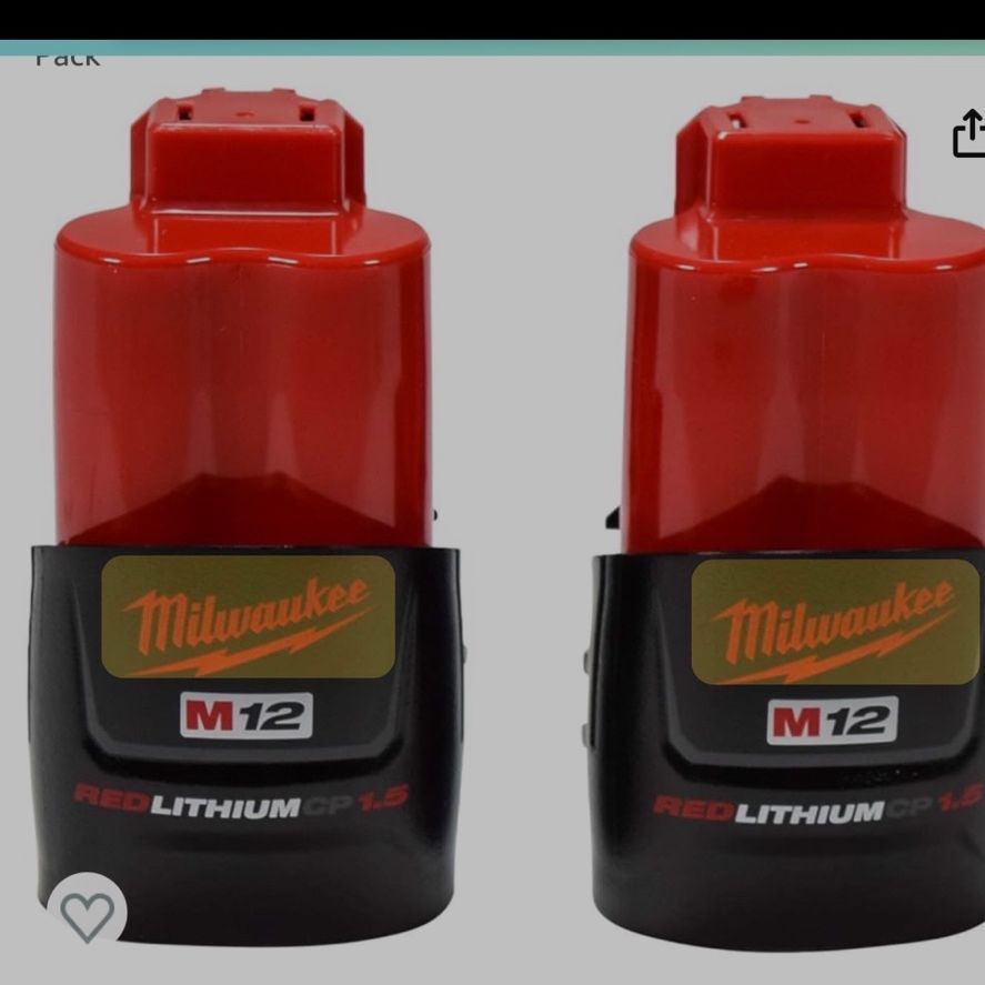 Milwaukee 12 V Batteries