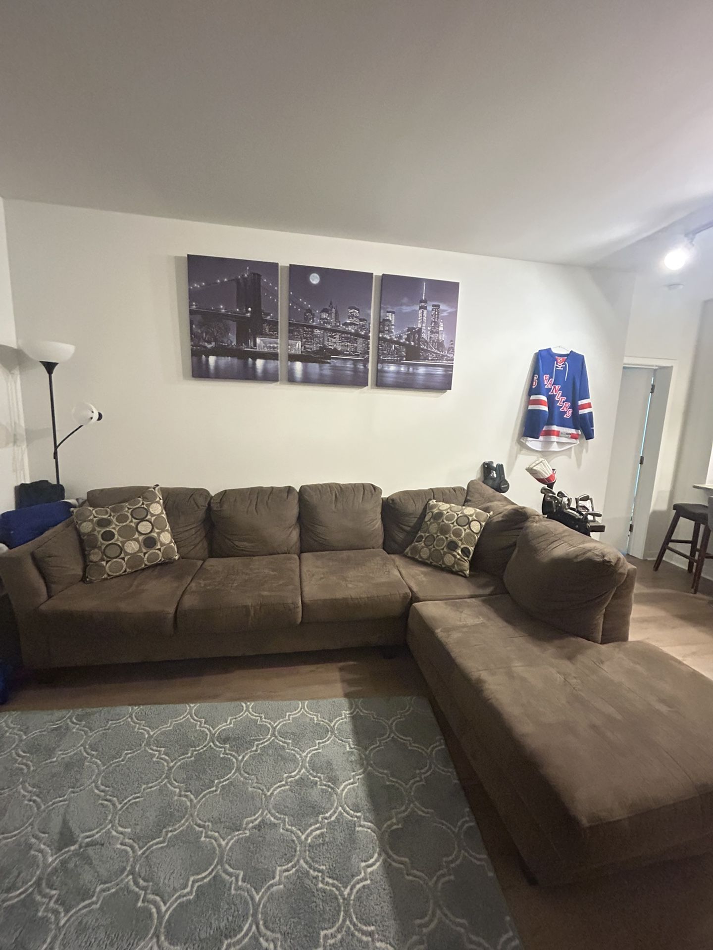 Brown Sectional Couch