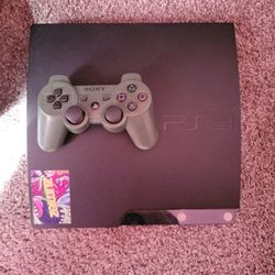 PS3 Slim With  Evilnat CFW And 1 Remote.
