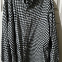 Polo Ralph Lauren Black & White Long sleeve Shirt XXL