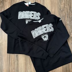 New men's size large Las Vegas raiders Nike crewneck sweatshirt