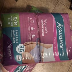 4 Full packs of S/M Postpartum Underwear