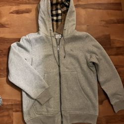 Grey Burberry Hoodie