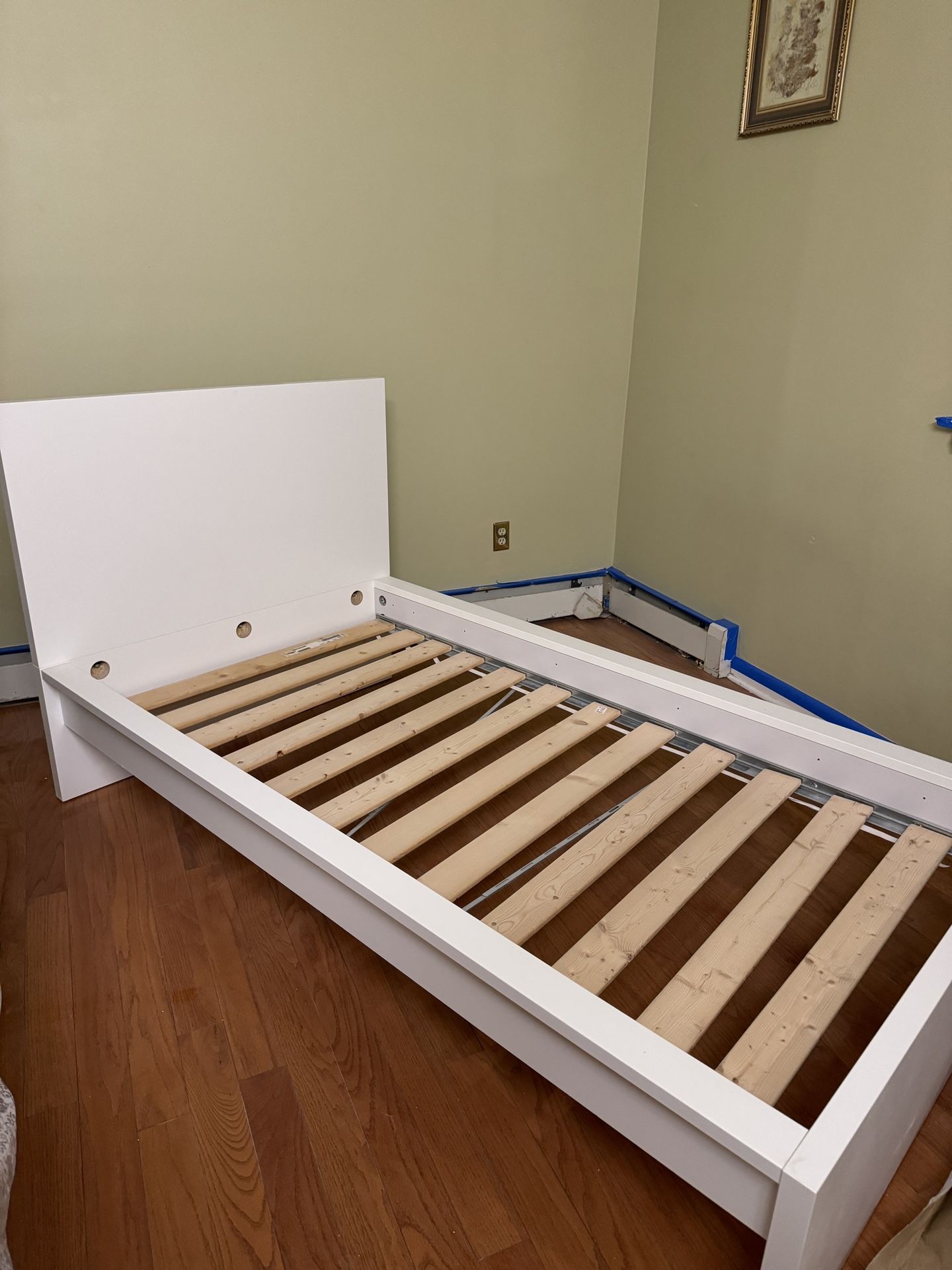 White Twin Bed