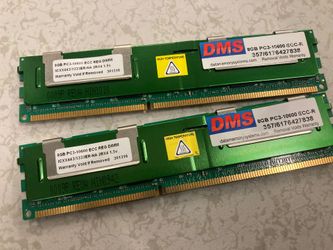 8gb desktop/ server ram chips 1333mhz, ddr3-1333, pc3-10600 Registered