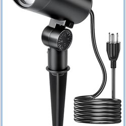 New-HIBOITEC 1 Pack 30W Outdoor LED Spotlight 120V 3000LM 5000K Spot Lights Waterproof Landscape Lighting for Flag Pole Tree Statue, 5.9 FT Cord with 