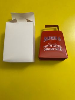 MLB Los Angeles Angels Cowbell Red Heritage Organic Milk Make Some Noise!