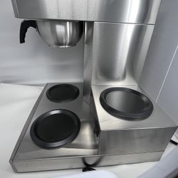 NUPANT 12 Cup Commercial Coffee Maker,Drip Coffee Maker Machine with 3 Warmers Plate and 3 Glass