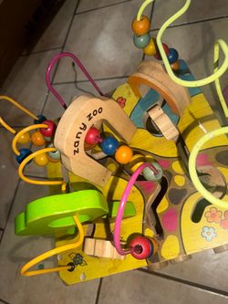 Zany Zoo Wooden Bead Maze Activity Toy