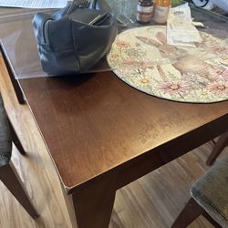 Dinning table set of 5 high chairs