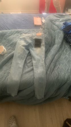Purple Brand Light Wash Slim Jeans