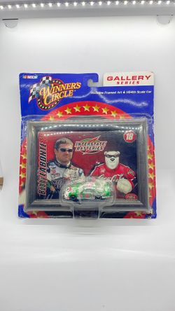 Winners Circle scale car and framed art