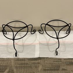 ROUND Steel PLANT STANDS - 9"H x 12"W - posted price is firm for BOTH STANDS purchased together.