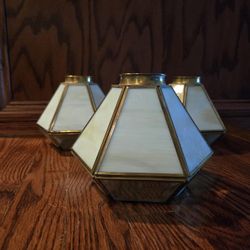 Leaded Glass Fan/Chandelier Shades