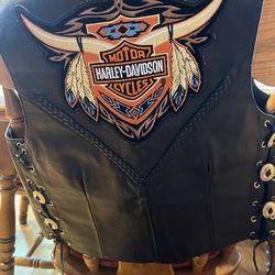 Leather vest