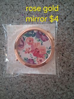 Rose gold mirrors