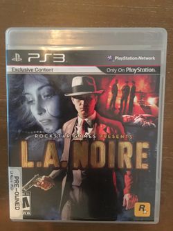 Sony PlayStation ps3 la noire