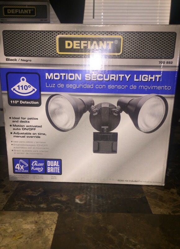 Motion security light