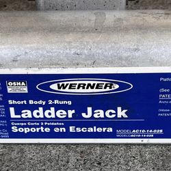 Werner Ladder Jacks AC10-14-02S, Short Body 2-Rung Aluminum Ladder Jack 14" Stage