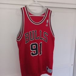 Vintage Chicago Bulls Denis Rodman #91 Basketball Jersey