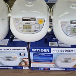 Tiger Rice Cookers 5.5 Cup Uncooked Used Excellent Condition Read Description