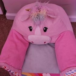 Unicorn And Baby Shark Plush Chair