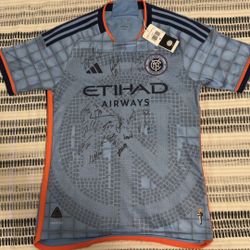 New Adidas NYCFC New York City Soccer Club Authentic Jersey HI1878 Men Medium