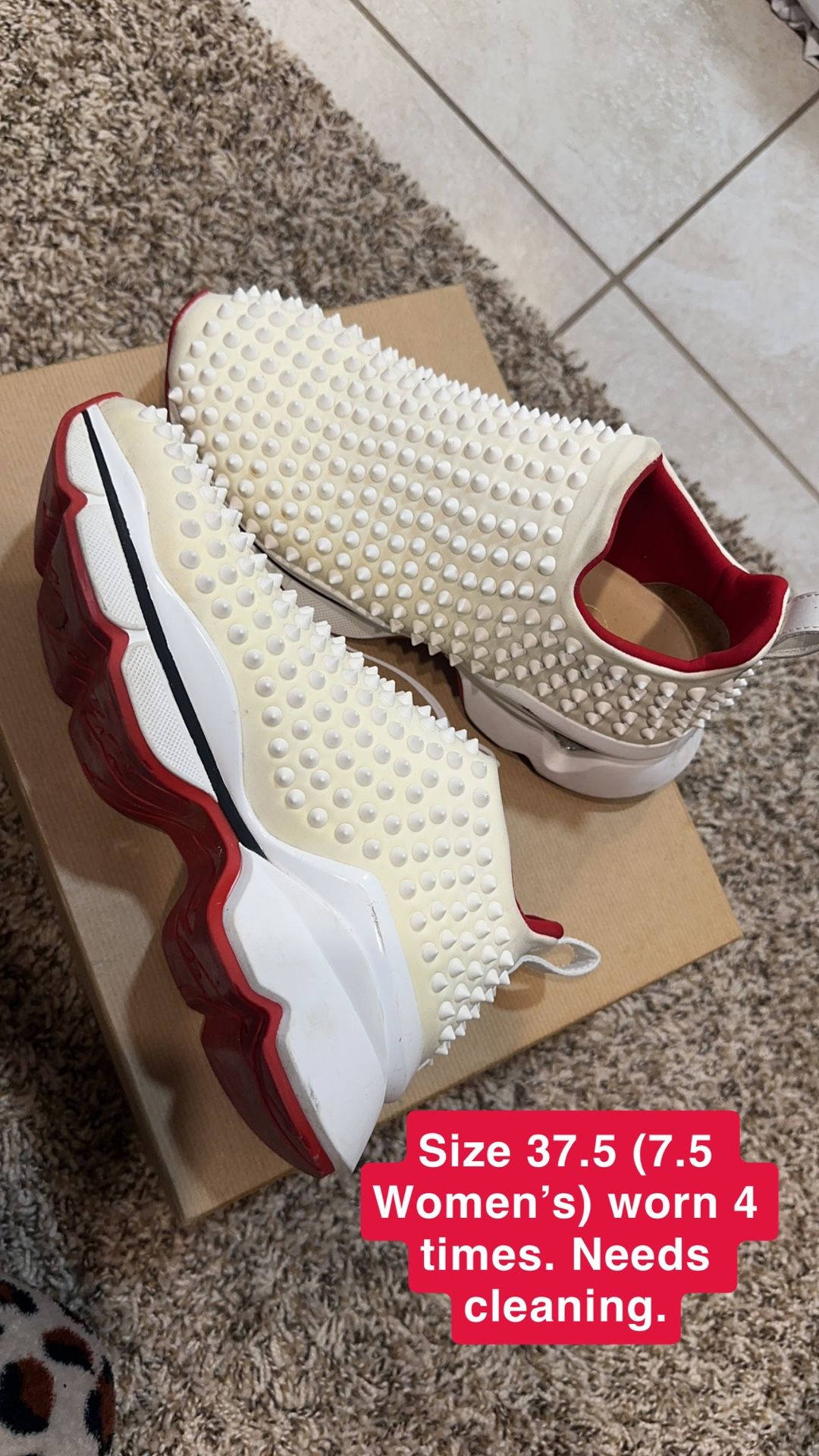 Christian Louboutin Spike Sock Donna Sneakers