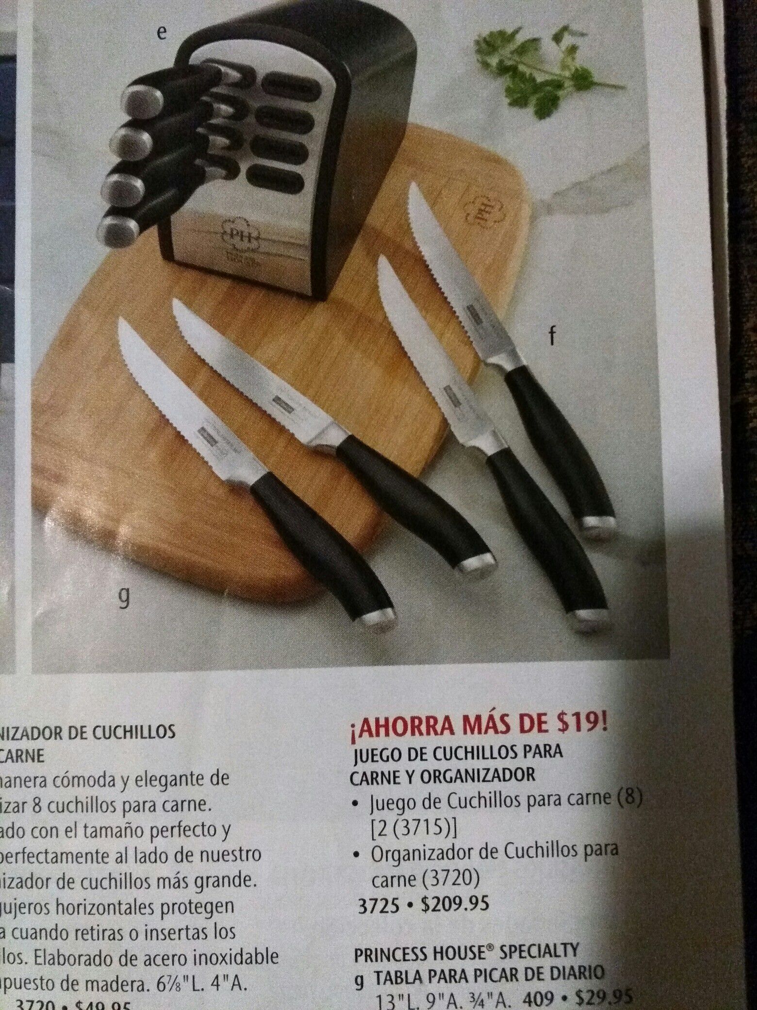 Set de 8 cuchillos y base de Princess house for Sale in Los