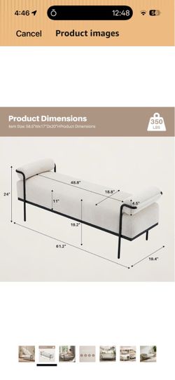 Brand new entryway bench / ottoman