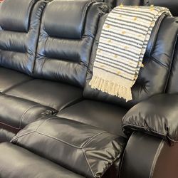 RECLINING SOFA LOVE 🤑✅AVAILABLE TODAY JUST $50 DOWN