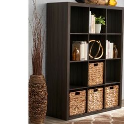  Bookcase. Bookshelves, 12 Cubes , Tobacco