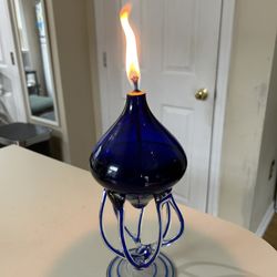 Octopus Oil Candle From Glass 