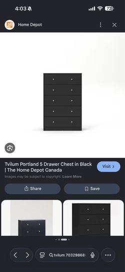 Drawer in black