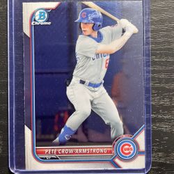 2022 Bowman Chrome Pete Crow-Armstrong Rookie Baseball Card #BCP-102