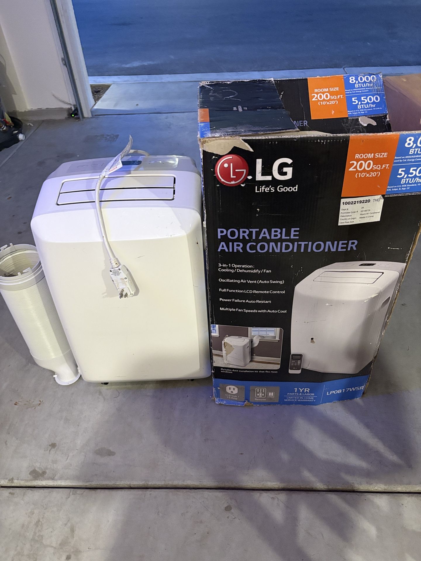 Portable LG Air Conditioner AC
