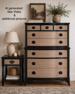 ✨ Refinished Drexel Dresser + Coordinating Nightstand ✨