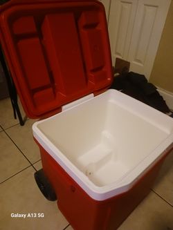 Igloo 60qt Cooler With Adjustable Handle Wheels 