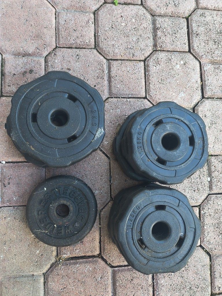 3 Pairs Of 1" Dumbells Plus Weights 