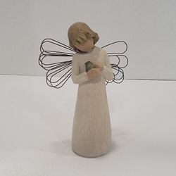Willow Tree ANGEL OF HEALING Sculpted Wooden Figure ~ 5.5" Tall, No Box