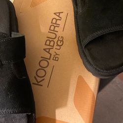 WOMEN BLACK UGG SANDALS