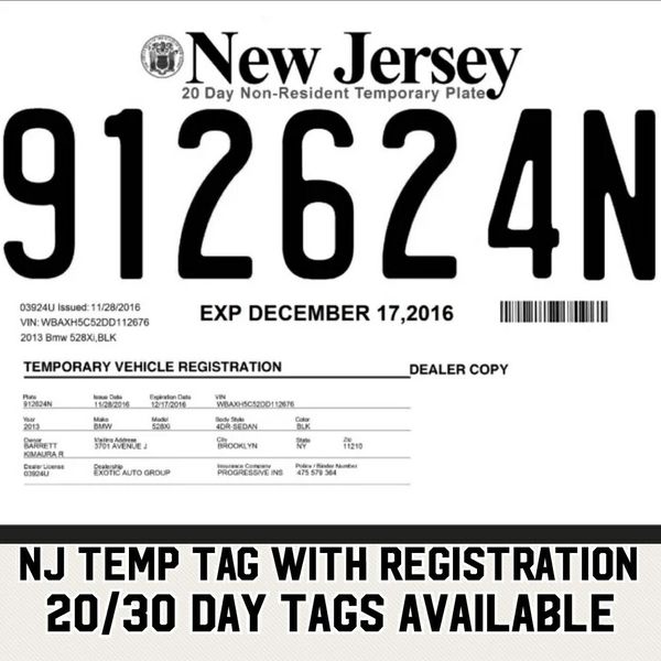 Bill Of Sale Wa >> Nj temp tags for Sale in Bronx, NY - OfferUp Bill Of Sale Wa >> Nj temp tags for Sale in Bronx, NY - OfferUp