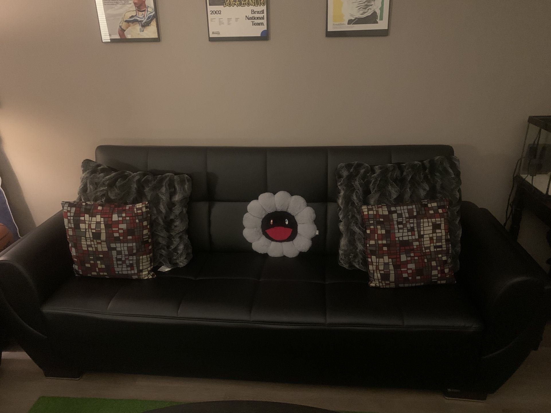Black Leather Couch